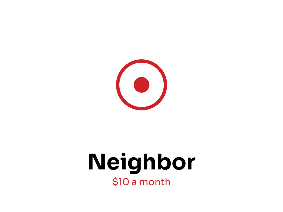 Neighbor circle badge