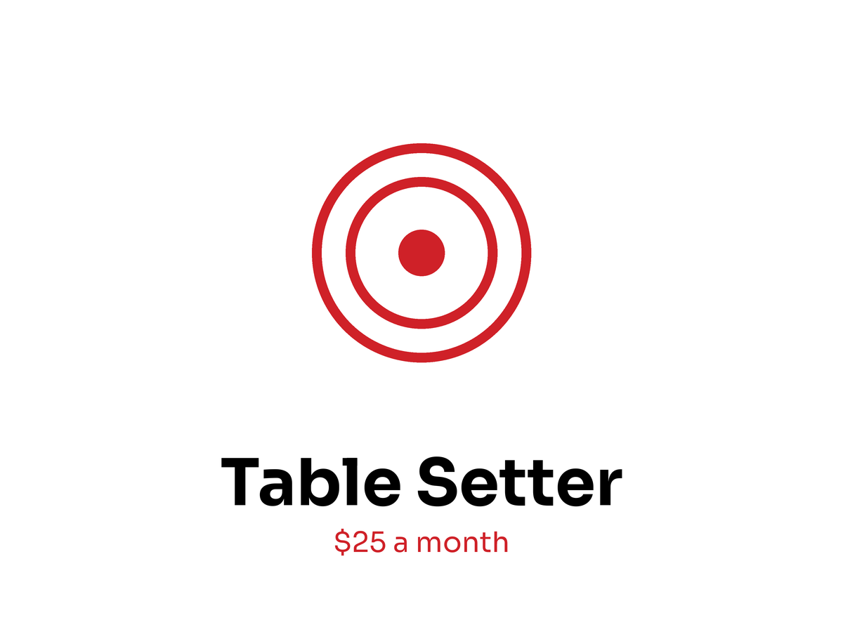 Table Setter circle badge